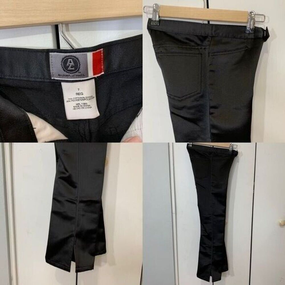 Girls Black Satined Flare Pants Size 7 Arizona Jeans co NWT - Picture 10 of 15
